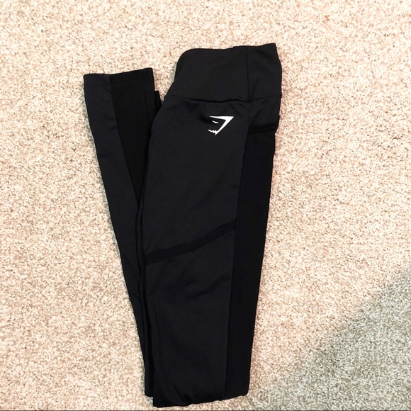 Gymshark Simply Mesh Black Leggings - Picture 3 of 8